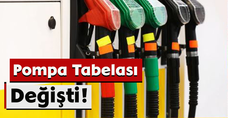 Pompa Tabelası Değişti!