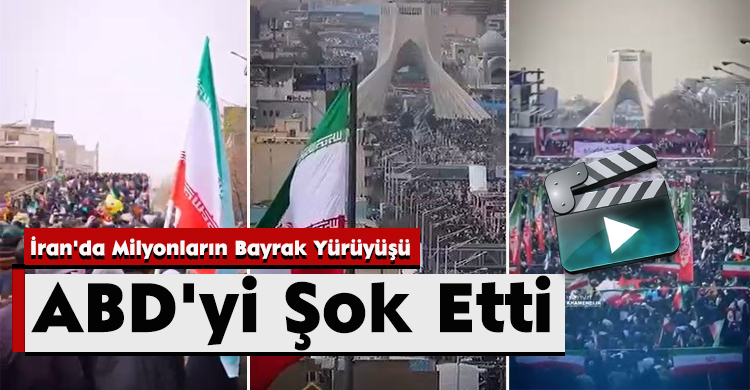 İran'da Milyonların Bayrak Yürüyüşü ABD'yi Şok Etti