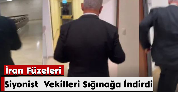İran Füzeleri Siyonist  Vekilleri Sığınağa İndirdi
