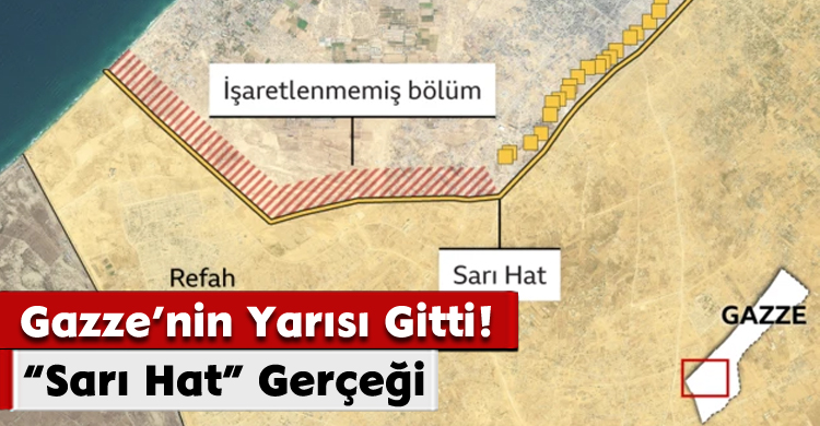 Gazze’nin Yarısı Gitti! “Sarı Hat” Gerçeği